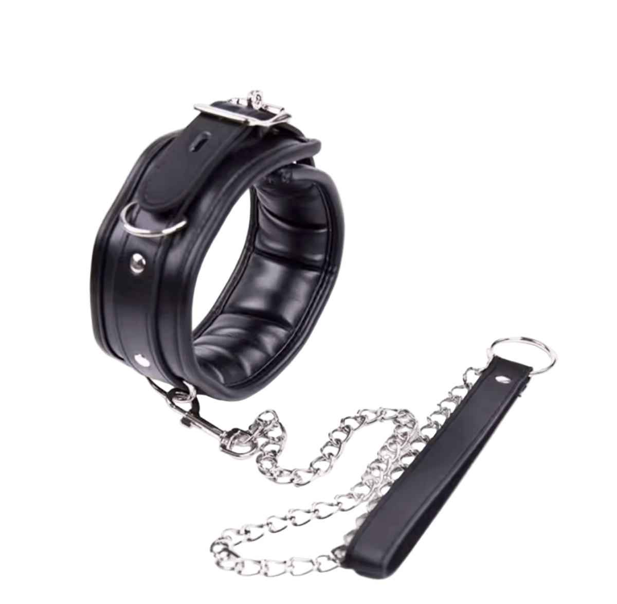 Leather Neck Cuff And Collar - The Pup Play Hub