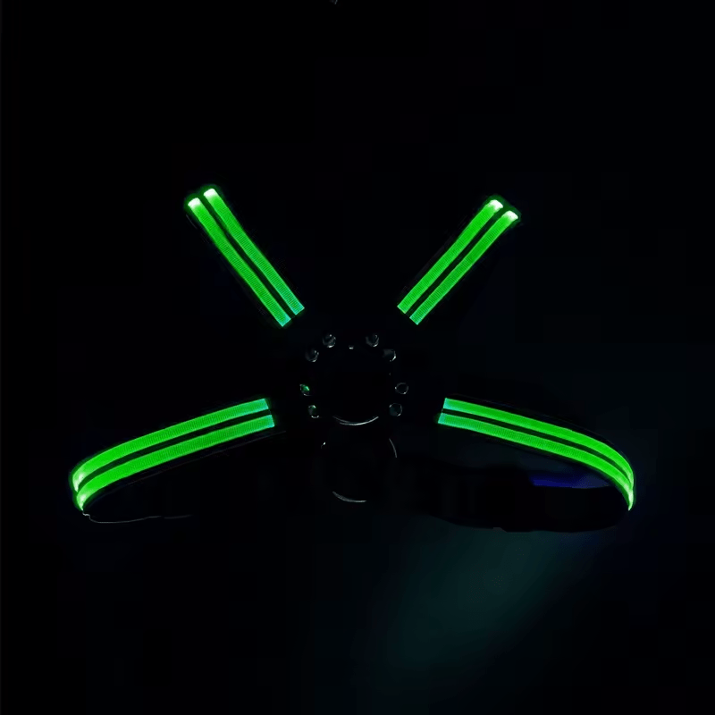 Led Cross Harness Green - The Pup Play Hub