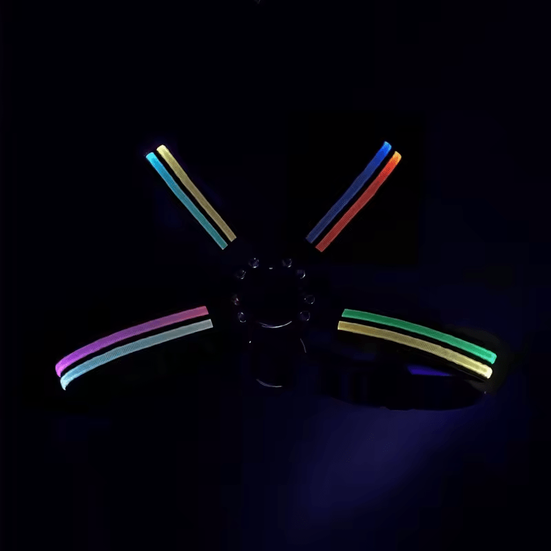 Led Cross Harness Multi Coloured - The Pup Play Hub