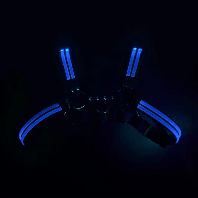 Led Halo Harness Blue - The Pup Play Hub