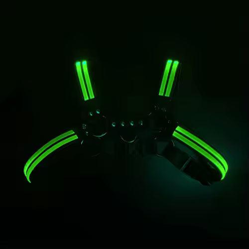 Led Halo Harness Green - The Pup Play Hub