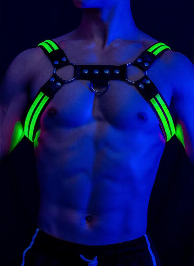 Led Halo Harness Green - The Pup Play Hub