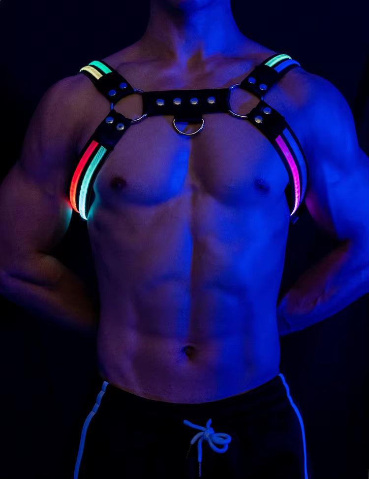 Led Halo Harness Multicolour - The Pup Play Hub