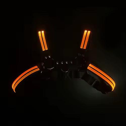 Led Halo Harness Orange - The Pup Play Hub