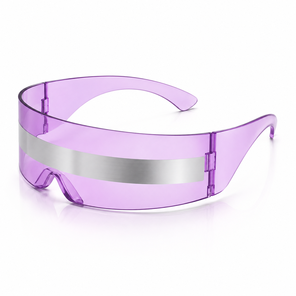 Lilac Cyber Shield Glasses