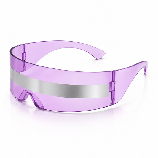 Lilac Cyber Shield Glasses
