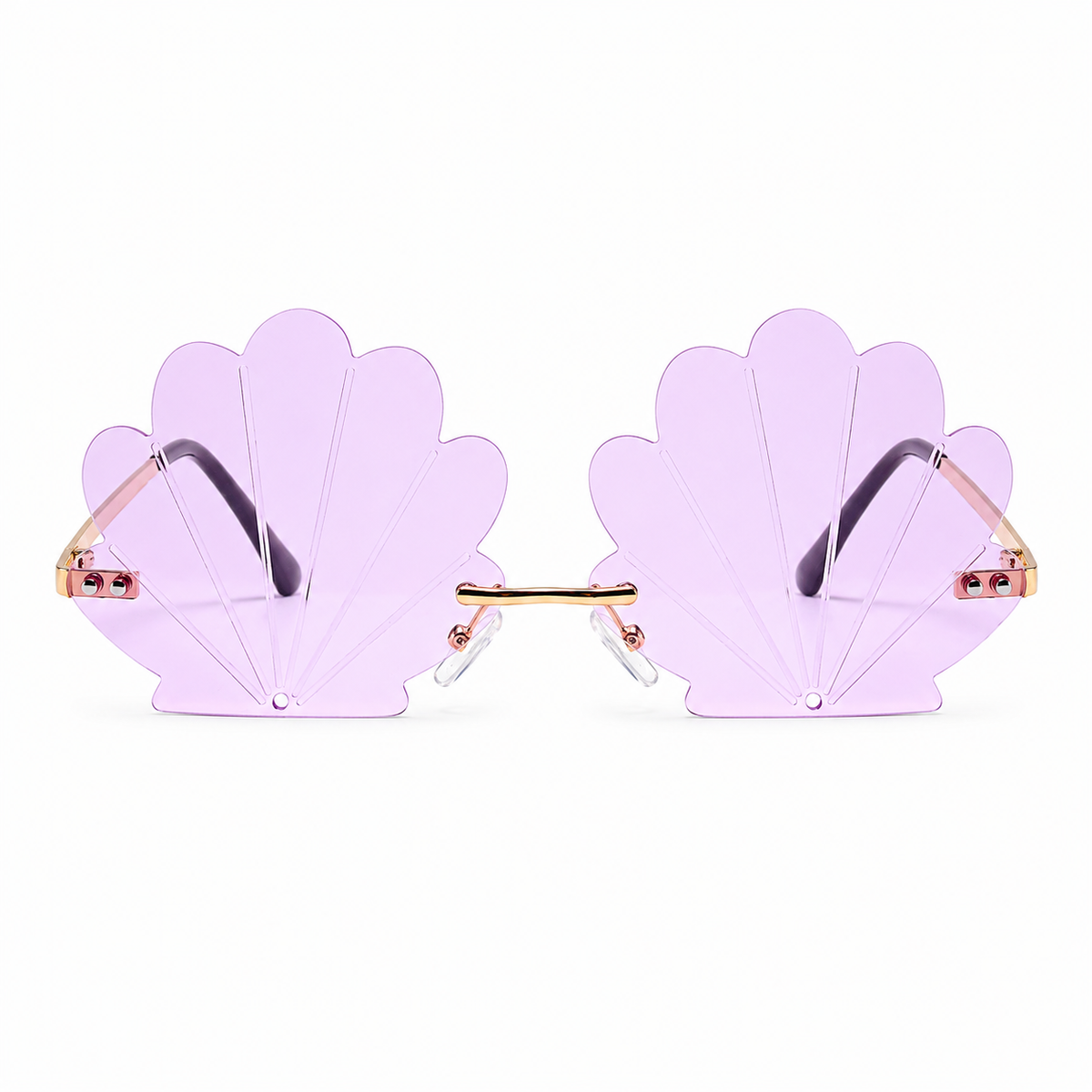 Lilac Mermaid Shell Glasses