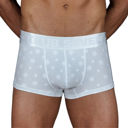 Limited - Edition White Snowflake Trunks - The Pup Play Hub