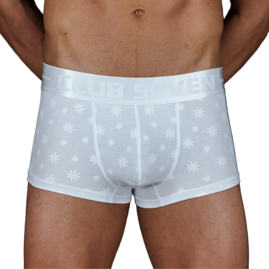 Limited - Edition White Snowflake Trunks - The Pup Play Hub