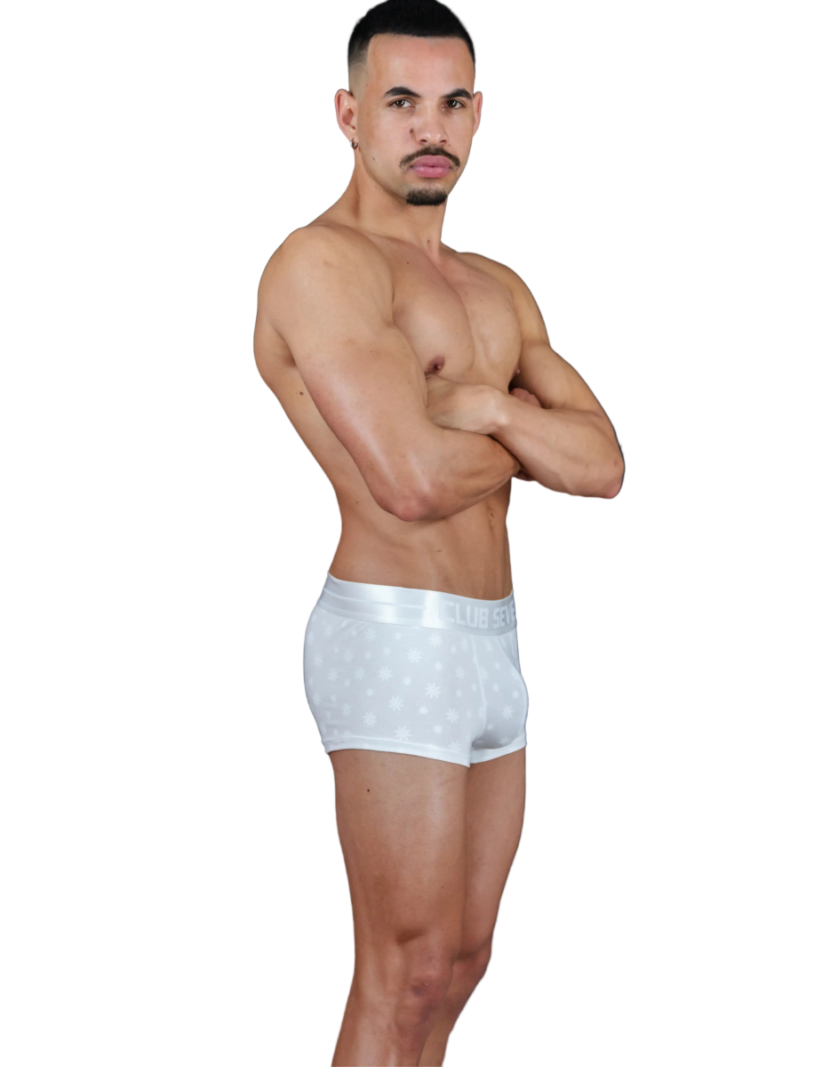 Limited - Edition White Snowflake Trunks - The Pup Play Hub