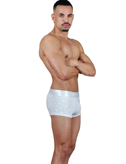 Limited - Edition White Snowflake Trunks - The Pup Play Hub