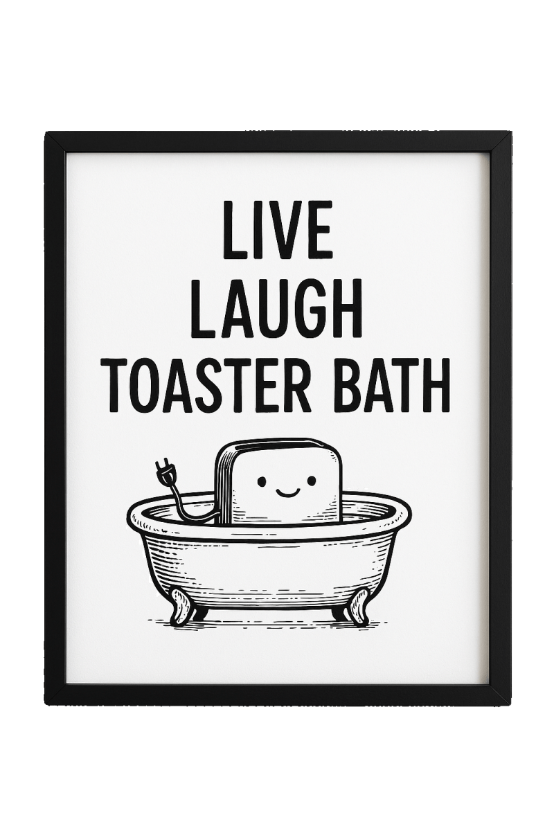 Live Laugh Toaster Bath - The Pup Play Hub