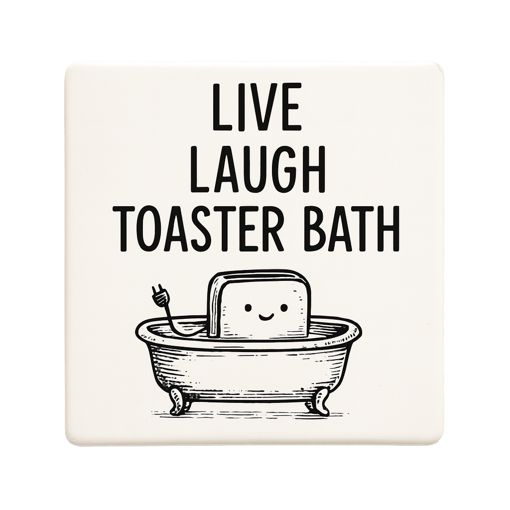 Live Laugh Toaster Bath Mischievous Magnet - The Pup Play Hub