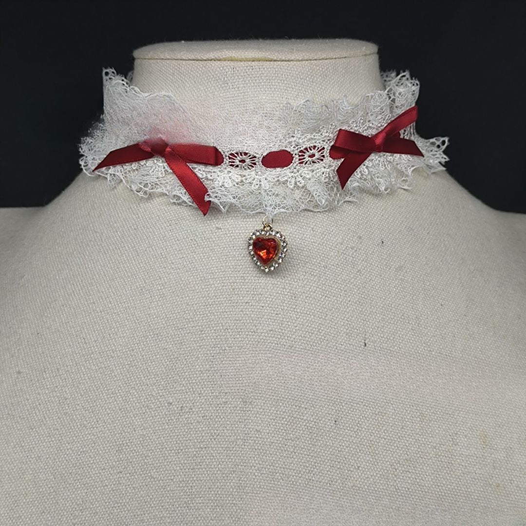 Lolita Lace Heart Choker