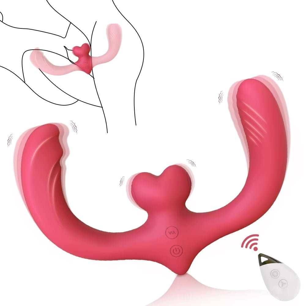 LovePulse Duo – Heart - Shaped Couples Vibrator - The Pup Play Hub