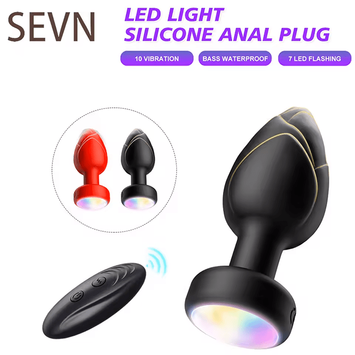Luminous Vibrating Plug - The Pup Play Hub