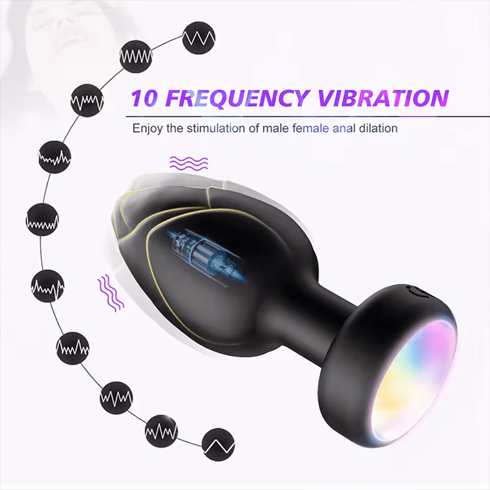 Luminous Vibrating Plug - The Pup Play Hub