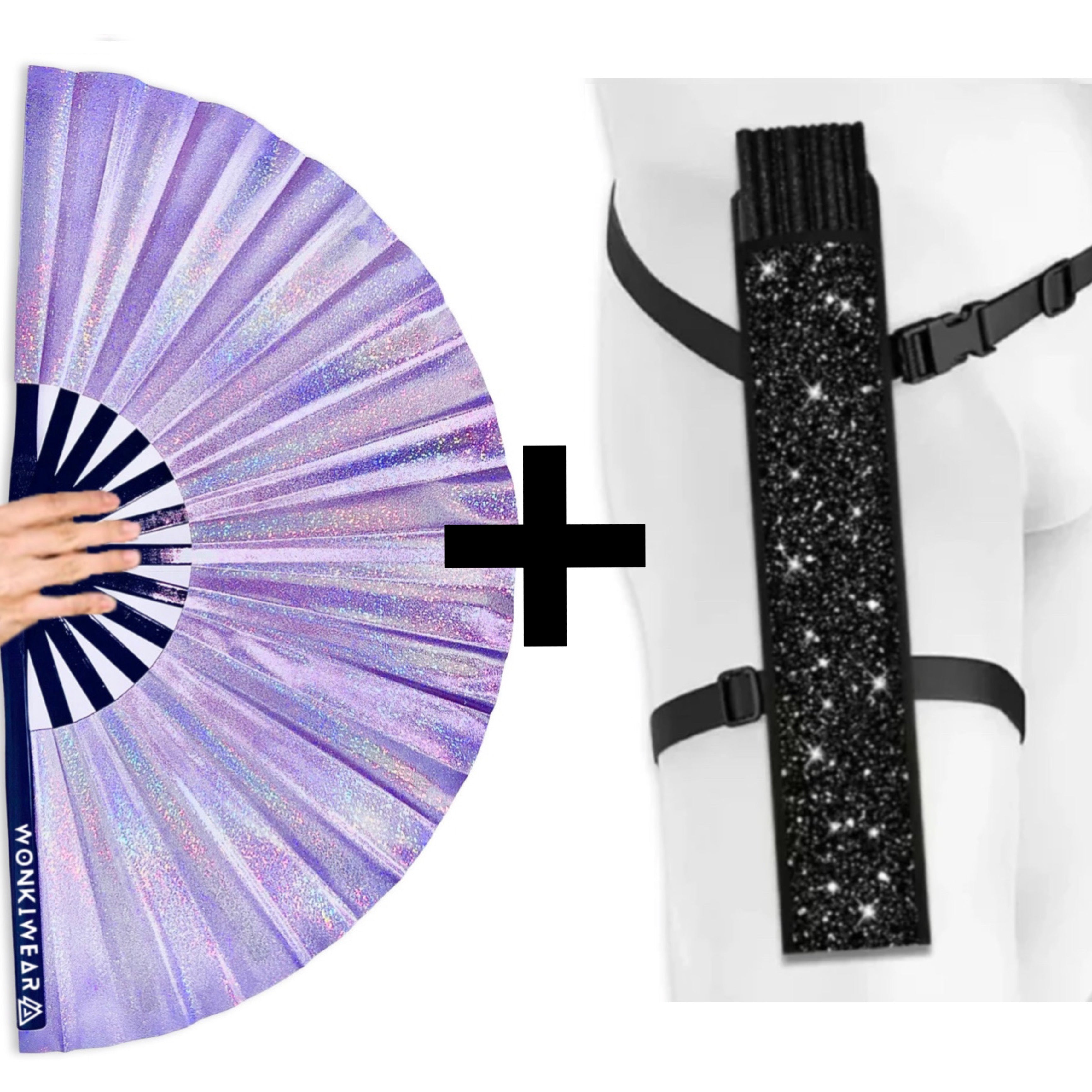 Luna Galaxy Iridescent Festival Fan