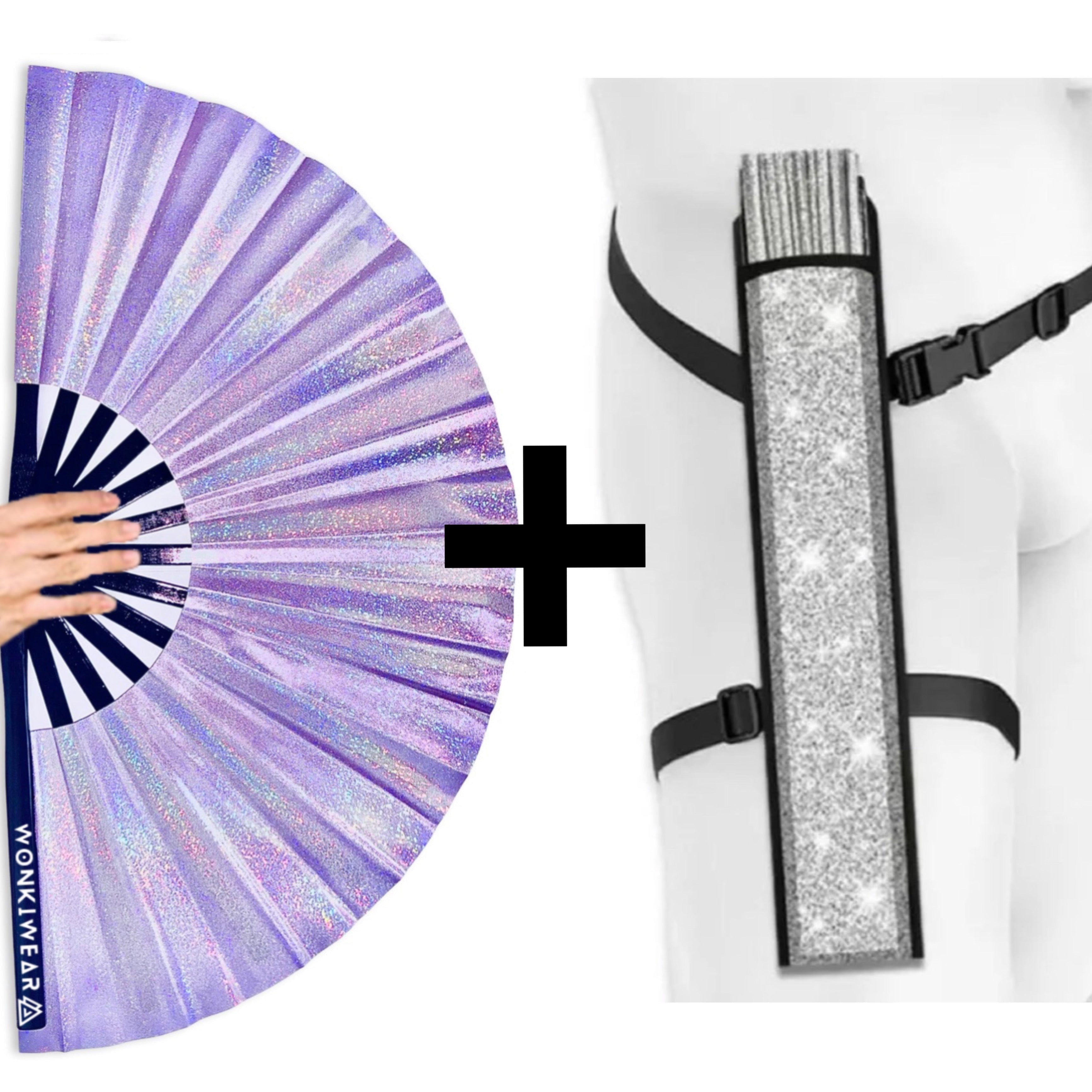 Luna Galaxy Iridescent Festival Fan