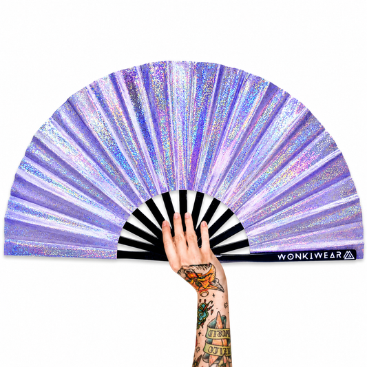 Luna Galaxy Iridescent Festival Fan