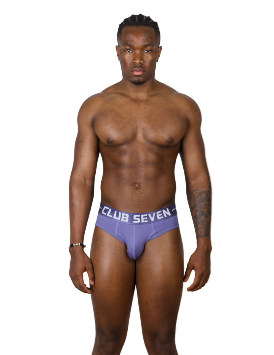 LUXE Cotton Briefs Purple - The Pup Play Hub