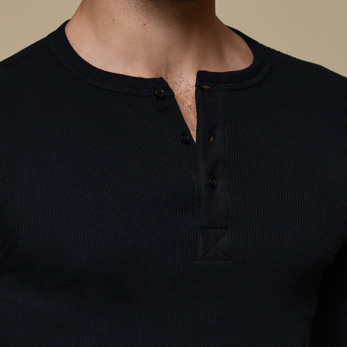 LUXURY BODY SUIT ORGANIC COTTON RIB - BLACK