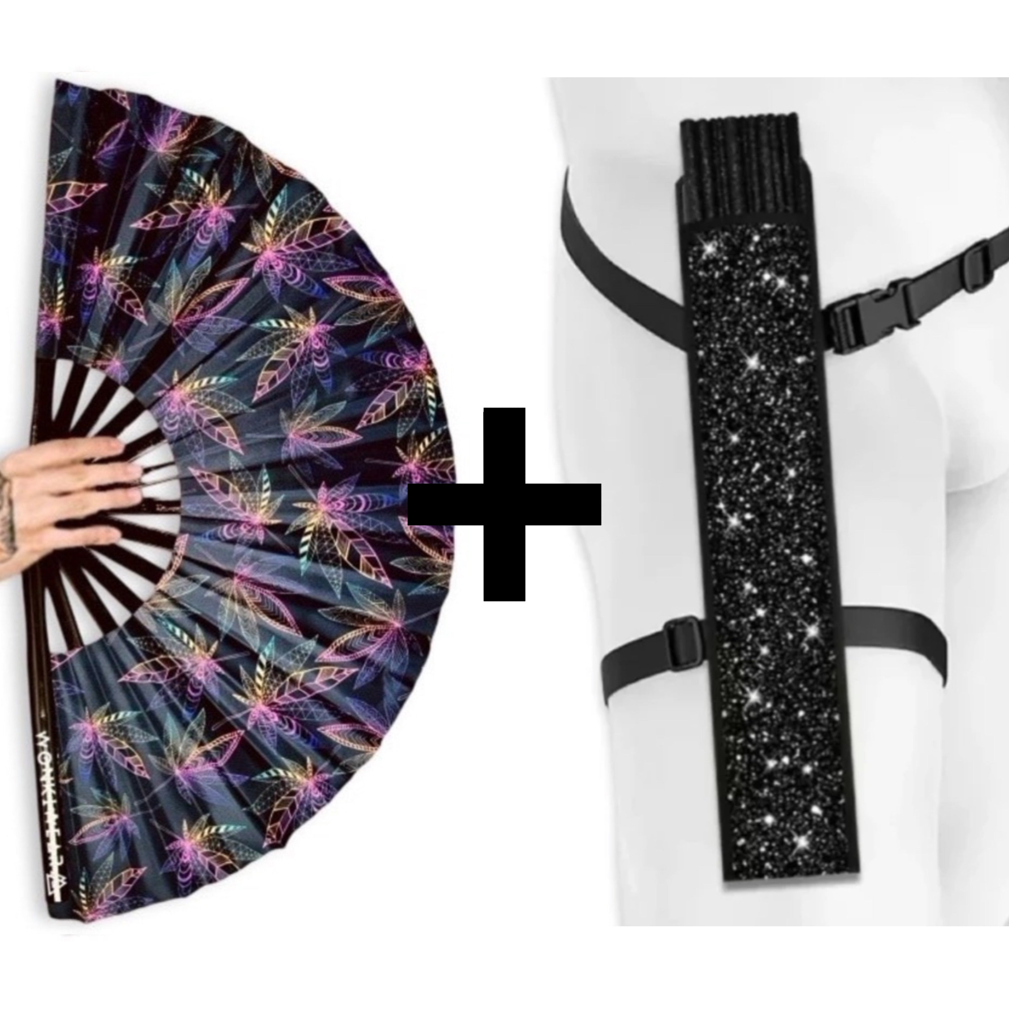 Mary Jane XL UV Reactive Festival Fan