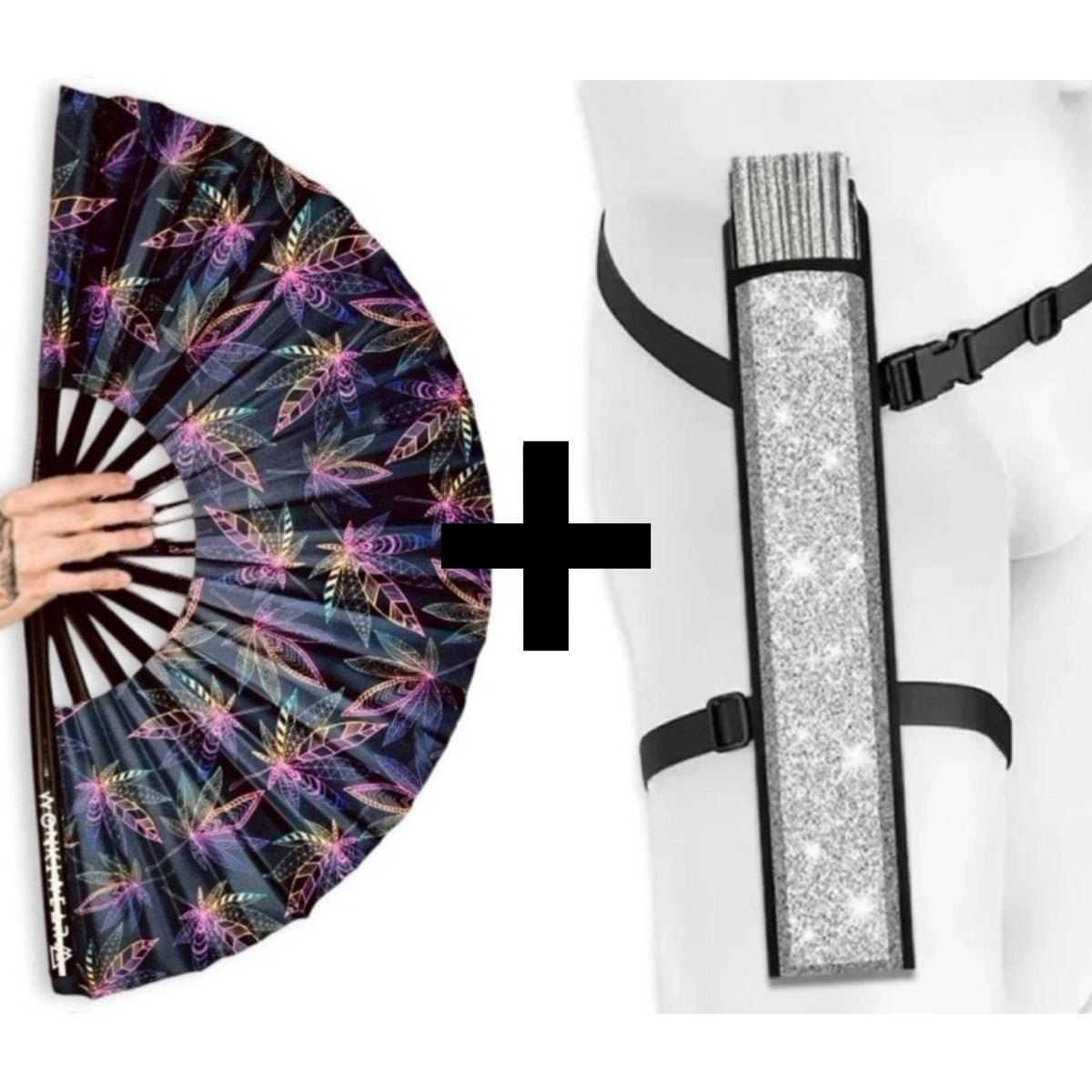 Mary Jane XL UV Reactive Festival Fan