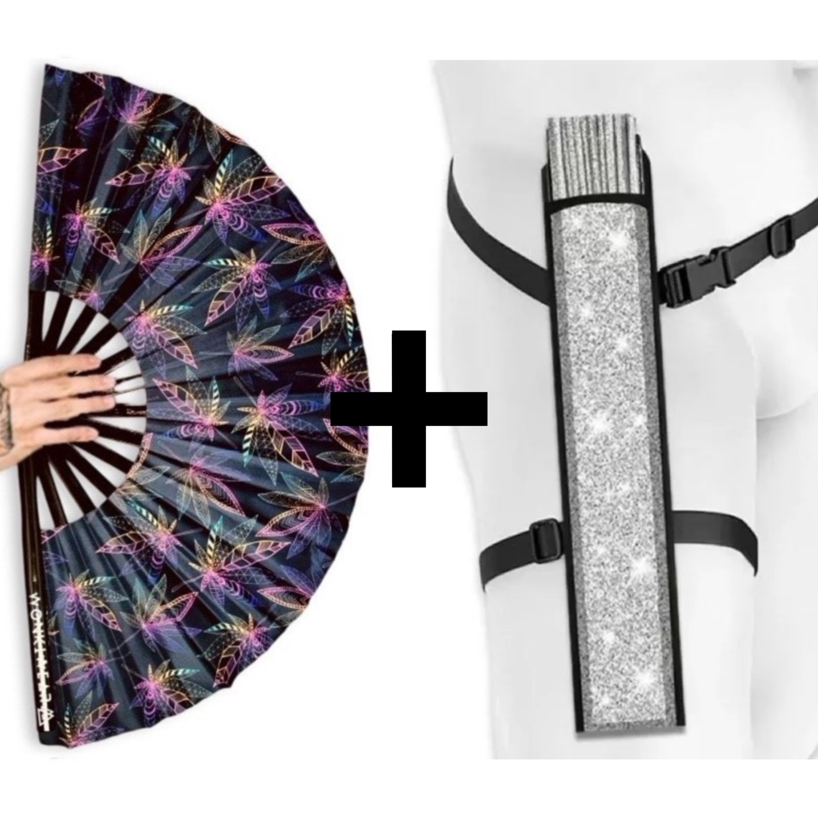 Mary Jane XL UV Reactive Festival Fan