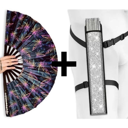 Mary Jane XL UV Reactive Festival Fan
