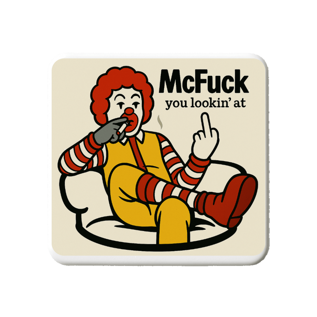 McFuck you lookin' at | Mischievous Magnet | 5cm x 5cm - The Pup Play Hub