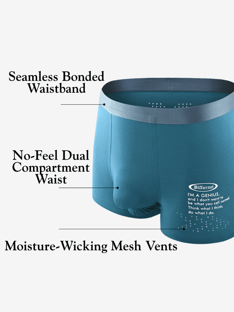 Men's Dual - Raised Support Seamless Solid Color Trunks - The Pup Play Hub