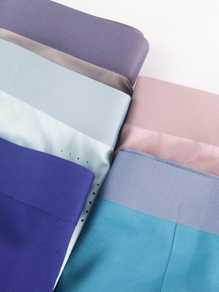 Men's Dual - Raised Support Seamless Solid Color Trunks - The Pup Play Hub