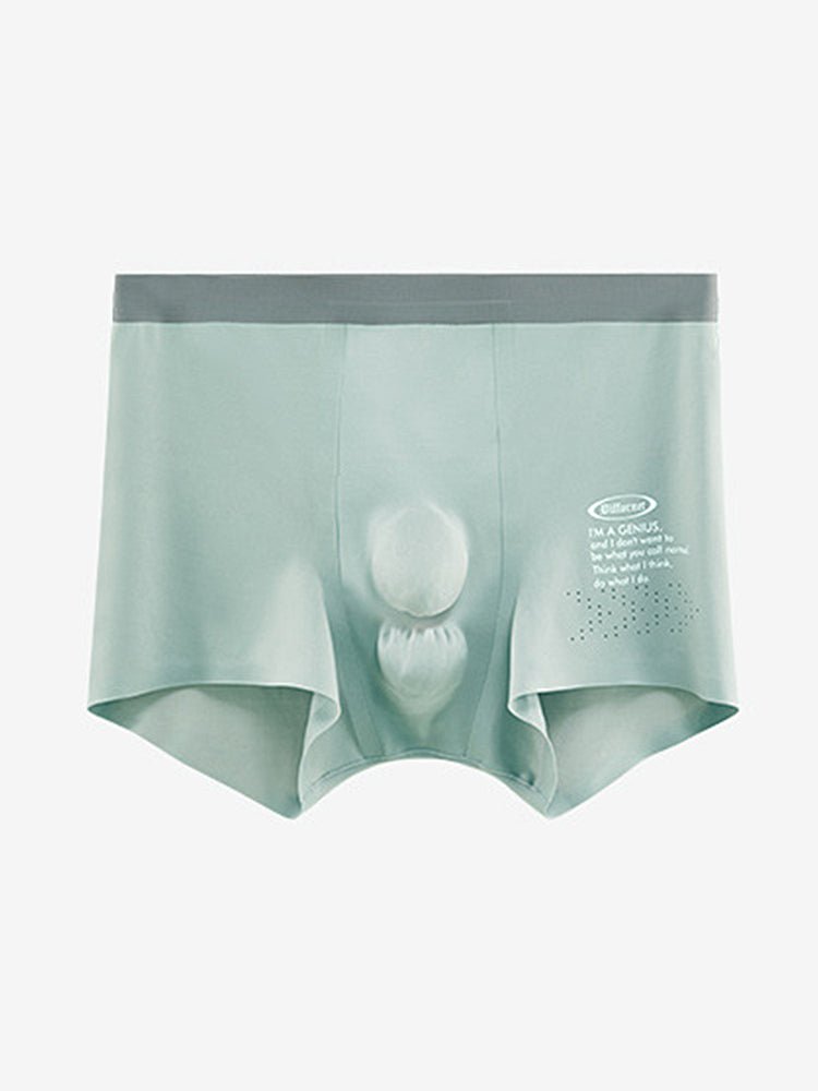 Men's Dual - Raised Support Seamless Solid Color Trunks - The Pup Play Hub