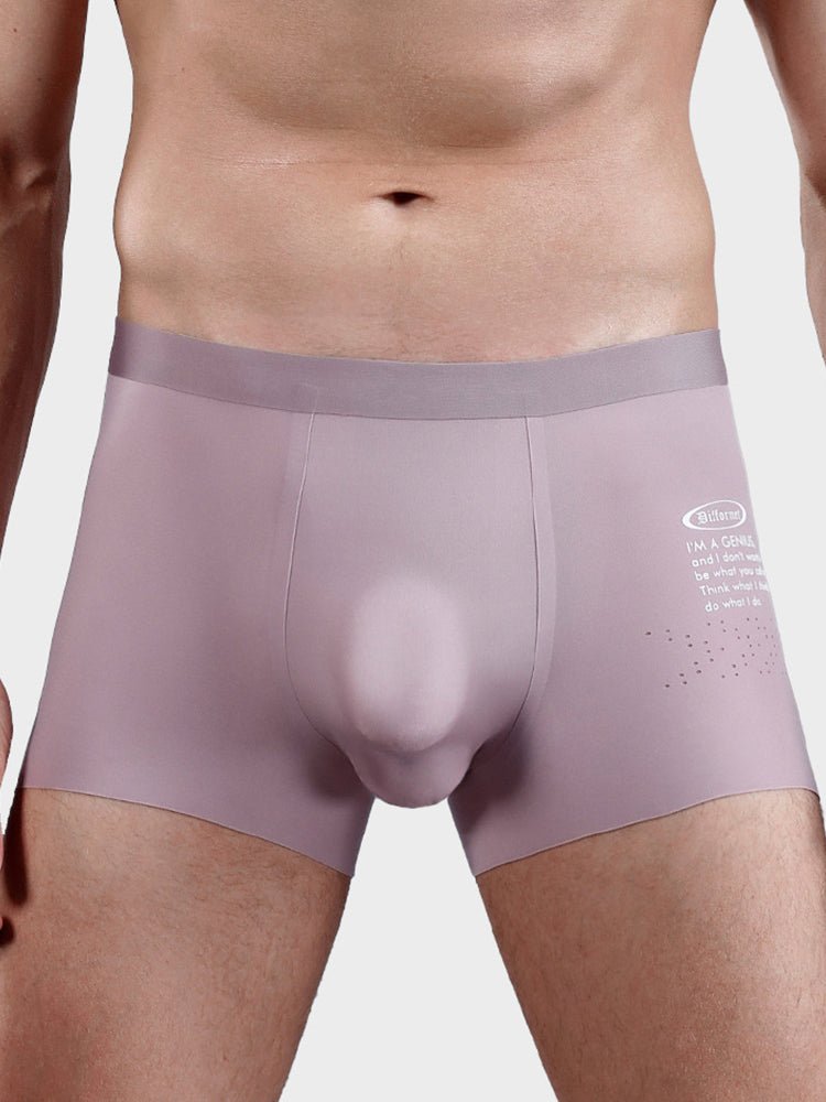 Men's Dual - Raised Support Seamless Solid Color Trunks - The Pup Play Hub