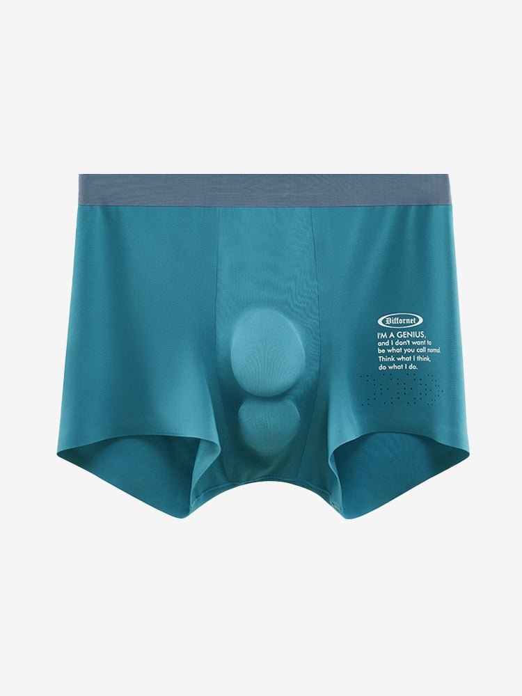 Men's Dual - Raised Support Seamless Solid Color Trunks - The Pup Play Hub