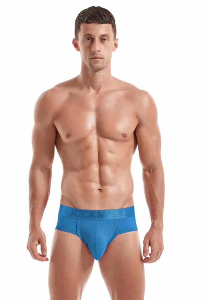 Men's Solid Color Mesh Breathable Sports Fitness Briefs