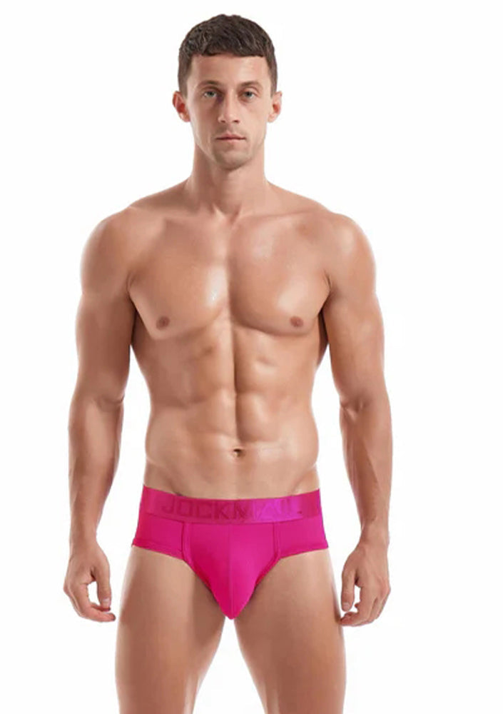 Men's Solid Color Mesh Breathable Sports Fitness Briefs
