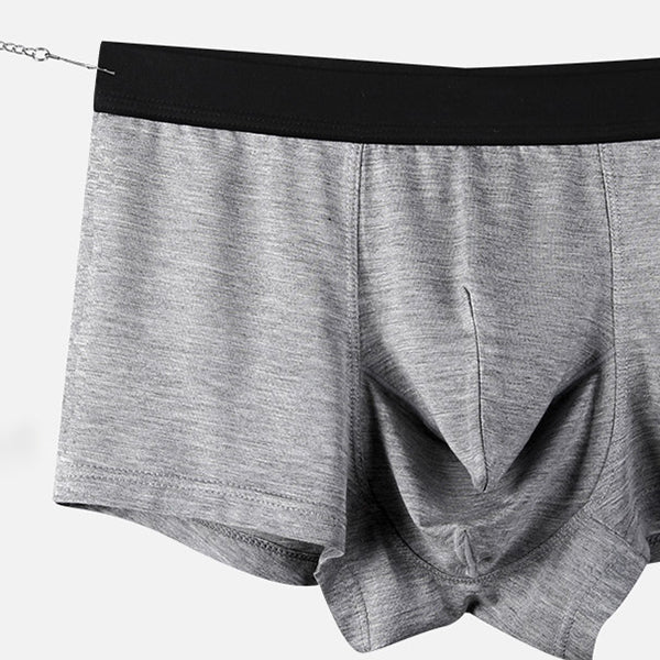 Men's Modal Elephant Separate Pouch Boxer Briefs - The Pup Play Hub