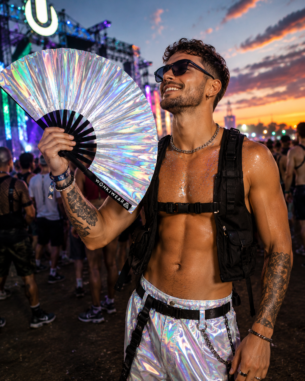 Mercury Galaxy Iridescent Festival Fan