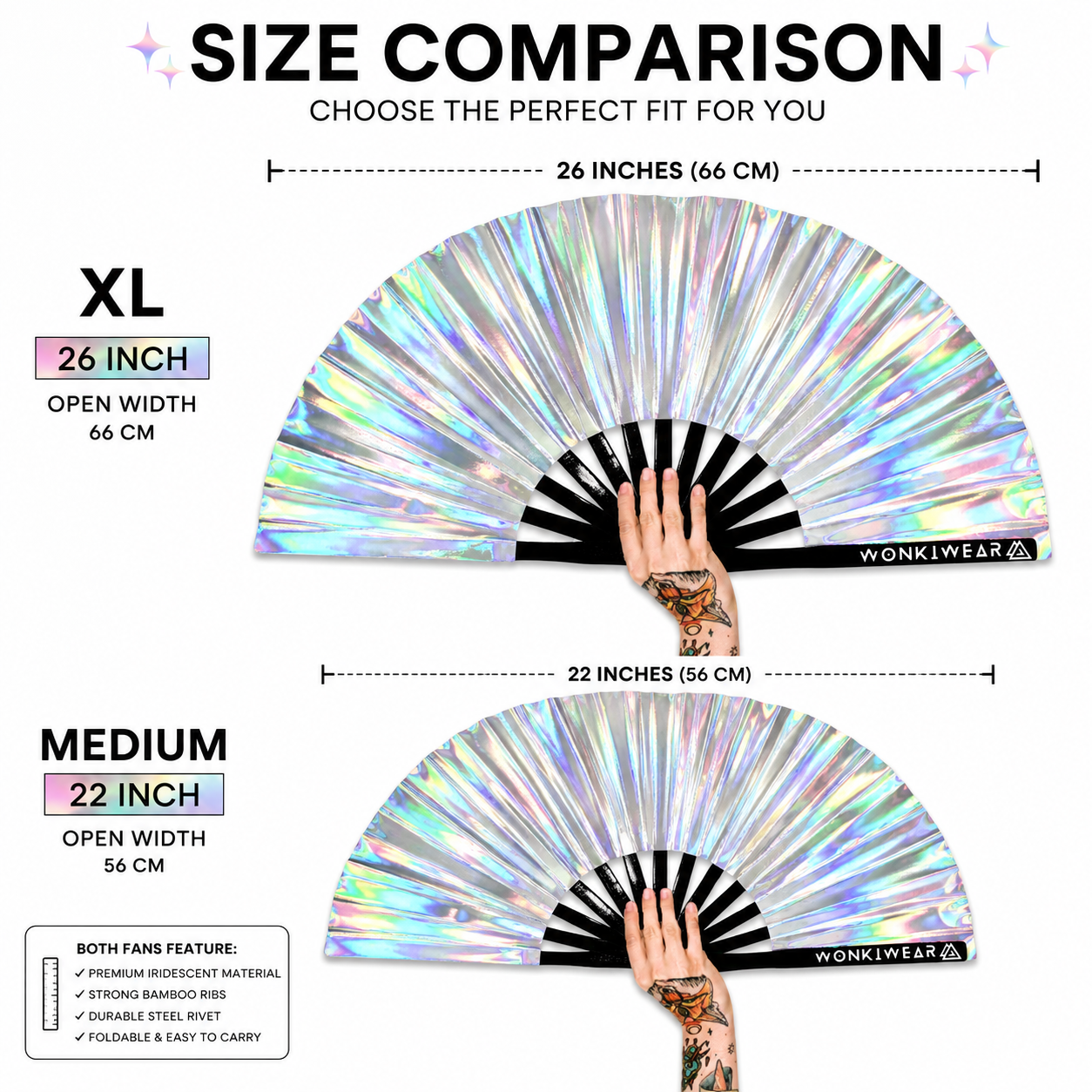 Mercury Galaxy Iridescent Festival Fan