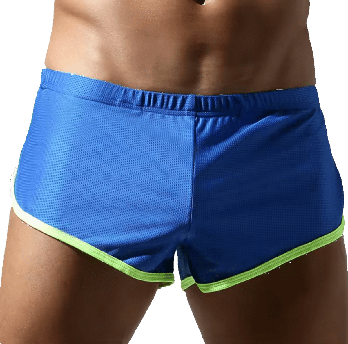 Mesh Shorts With Pouch Blue/Green - The Pup Play Hub