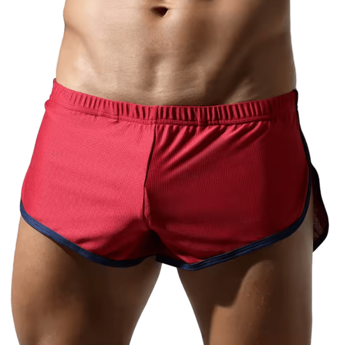 Mesh Shorts With Pouch Red/Blue - The Pup Play Hub