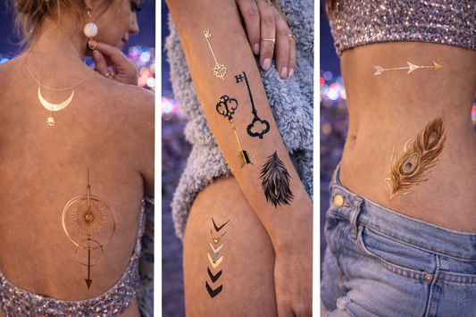 Transcendence Metallic Tattoos