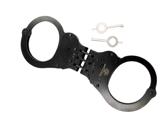 Mister B Handcuffs with Hinge Black - The Pup Play Hub
