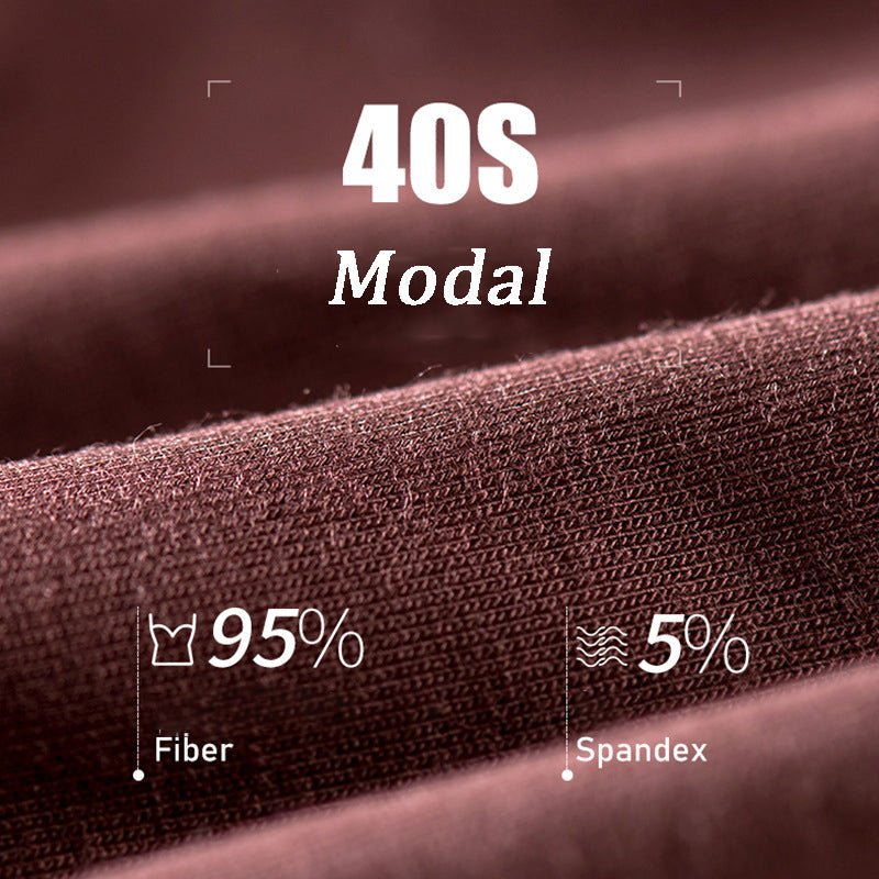 Modal Ultra - soft Solid Mid - waist Men's Boxer Briefs - The Pup Play Hub