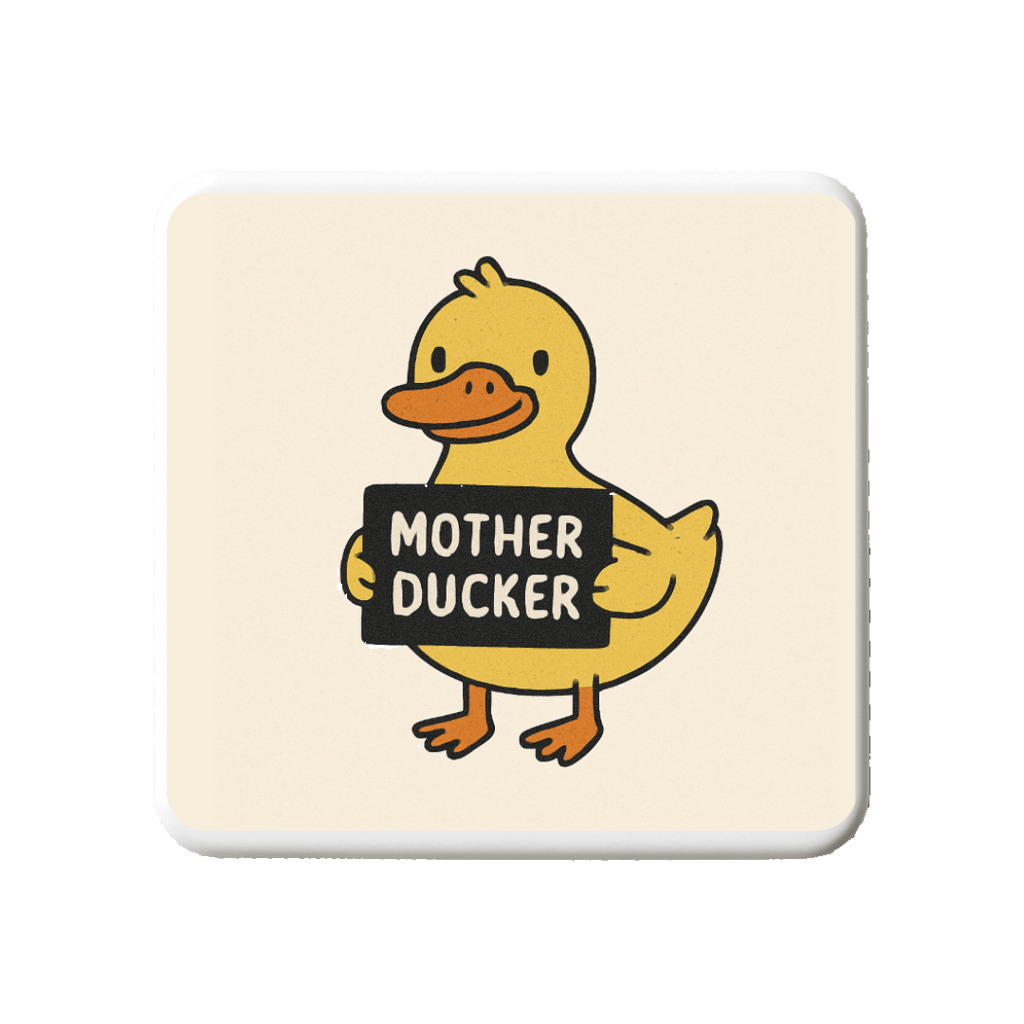 Mother Ducker | Mischievous Magnet | 5cm x 5cm - The Pup Play Hub