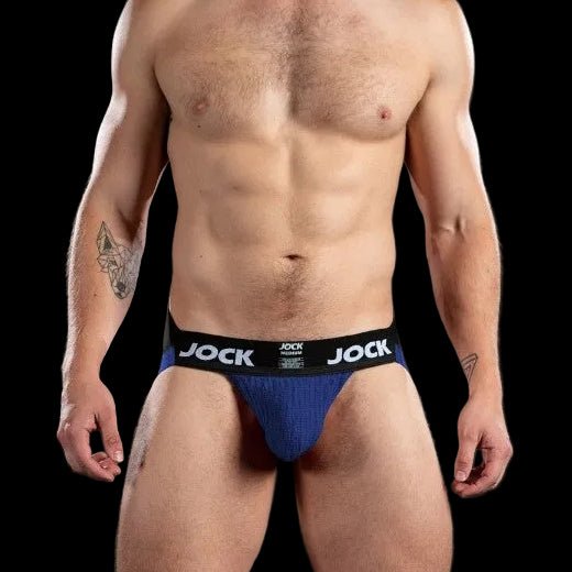 Mr. S Leather 'JOCK' Jockstrap | Blue - The Pup Play Hub