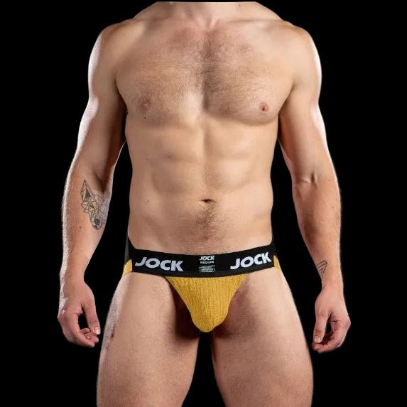Mr. S Leather 'JOCK' Jockstrap | Yellow - The Pup Play Hub