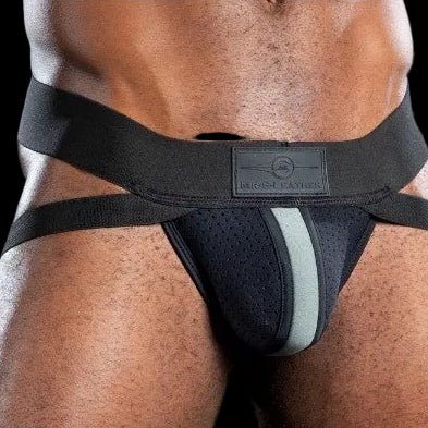 Mr S Leather NEO AIR MESH Jock | Black - The Pup Play Hub